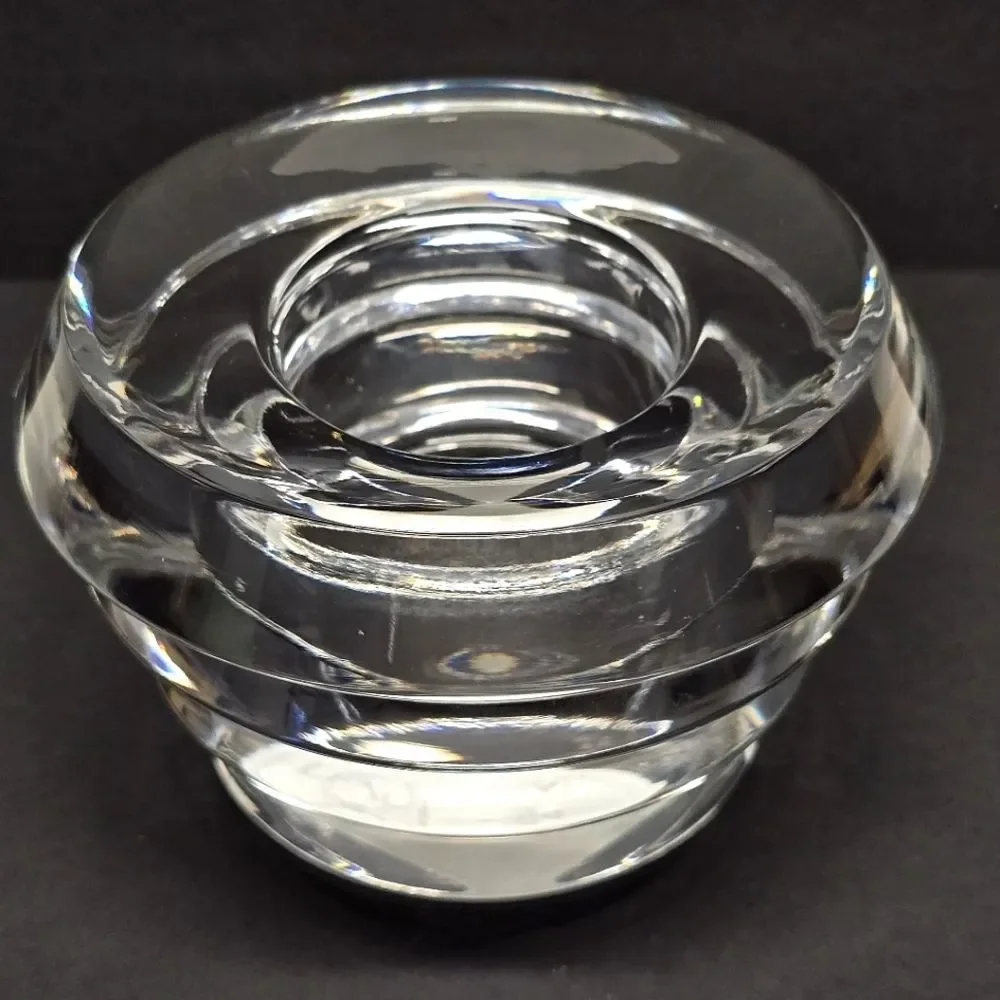 Vintage Lenox Ovations Radiance Crystal Votive Candle Holder Made In Slovenia